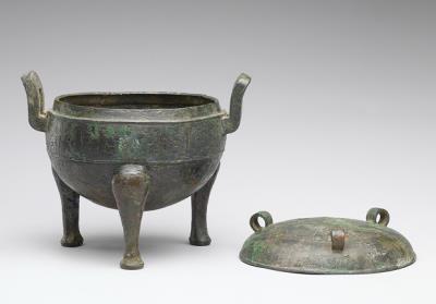 图片[3]-Ding cauldron with bands of animal pattern, Warring States period (475-221 BCE)-China Archive